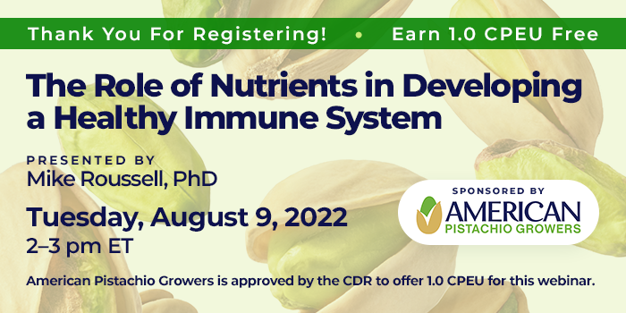 Materials for Today’s Webinar on The Role of Nutrients in Developing a ...