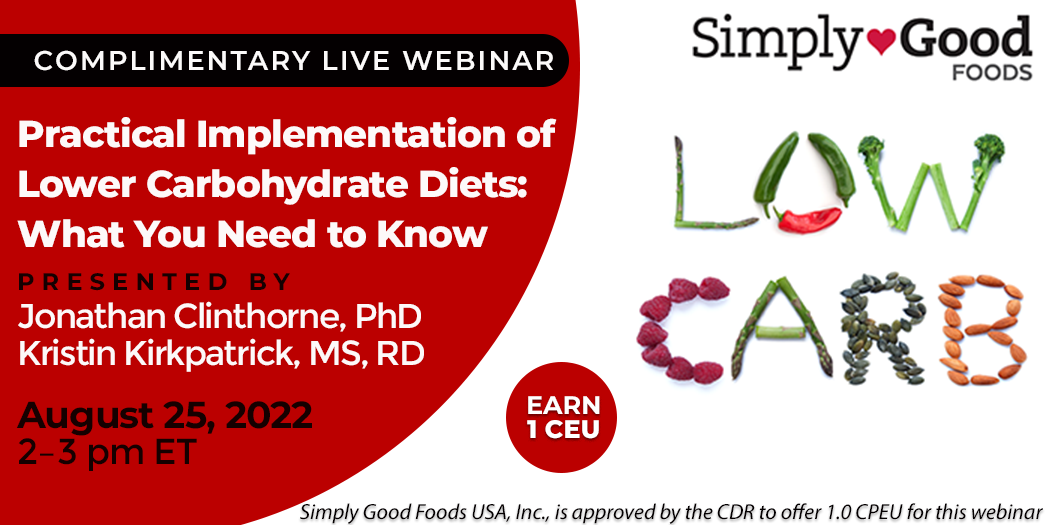 Complimentary Live Webinar | Low Carb